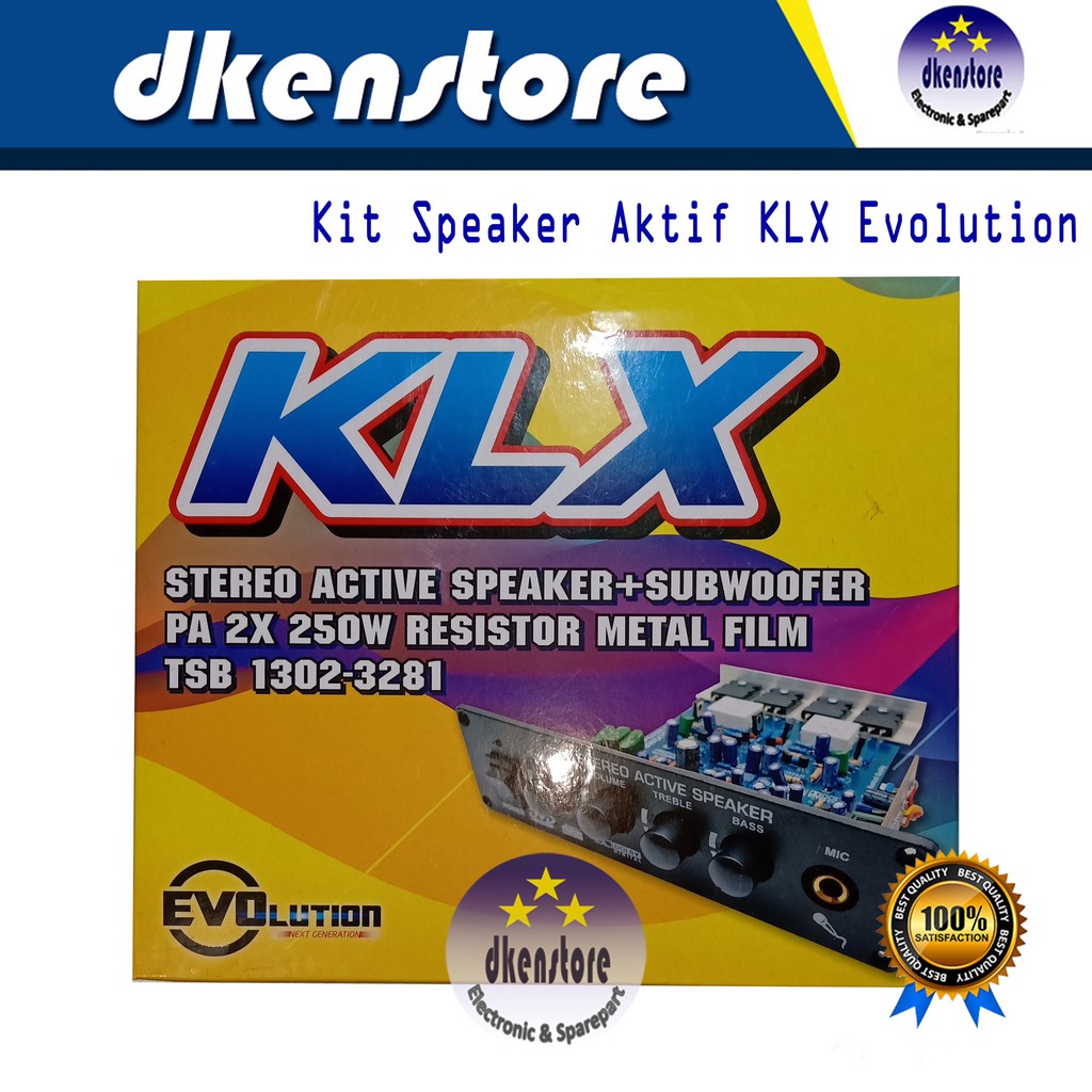 Kit Speaker Aktif KLX plus Subwoofer dan Mic Evolution