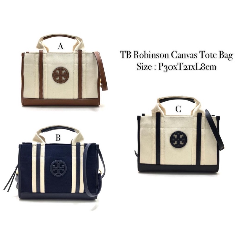 Tory Burch Robinson Canvas Tote Bag
