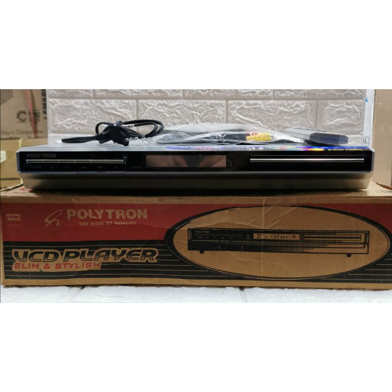 POLYTRON DVD MP3 MP4 CD JPEG PLAYER EQUALIZER KARAOKE MIC INPUT MURAH AWET ORI SLIM MOVIE FILM
