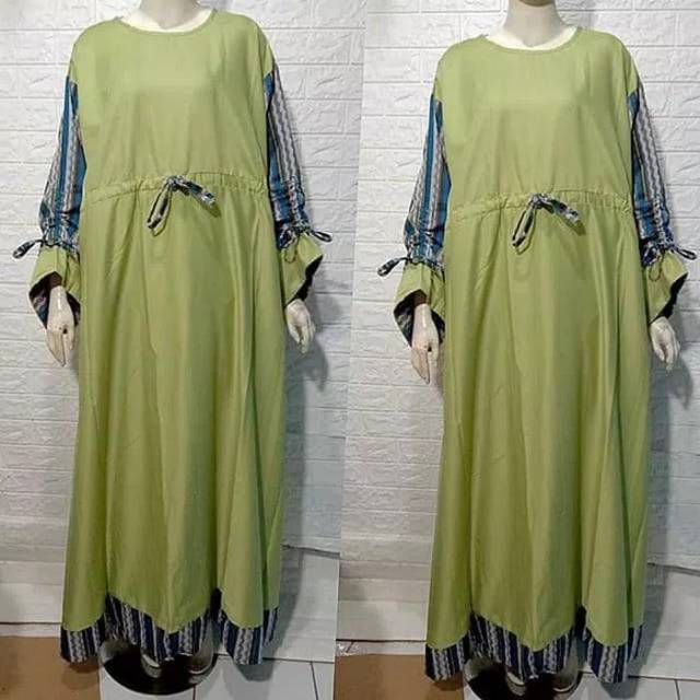 Baju Gamis Syari/ Baju Hamil/ Gamis Jumbo Katun Ima Toyobo Tenun LD 140 Cm