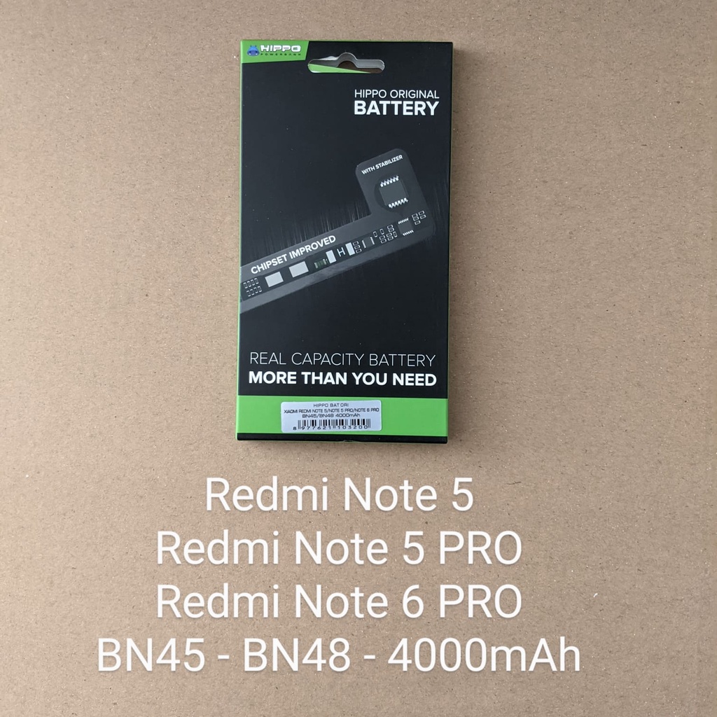 Baterai Redmi Note 5 - Redmi Note 6 PRO HIPPO BN45 BN48