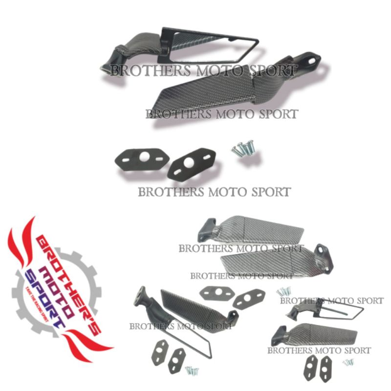 spion winglet carbon ninja250fi ninja250R karbu ninja250new ninja250sl