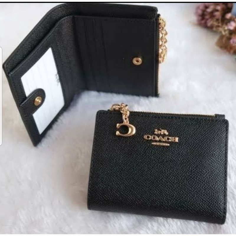 coach wallet lipat dompet wanita slim original