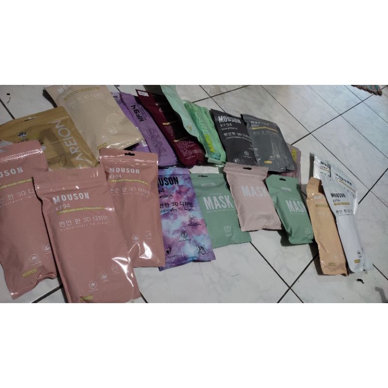 MASKER MOUSON, SHUMU, CAREION - KF94, KF95, DUCkBILL