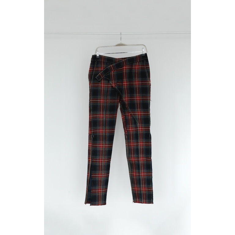 Sean & Sheila Checked Distressed Skinny Pants