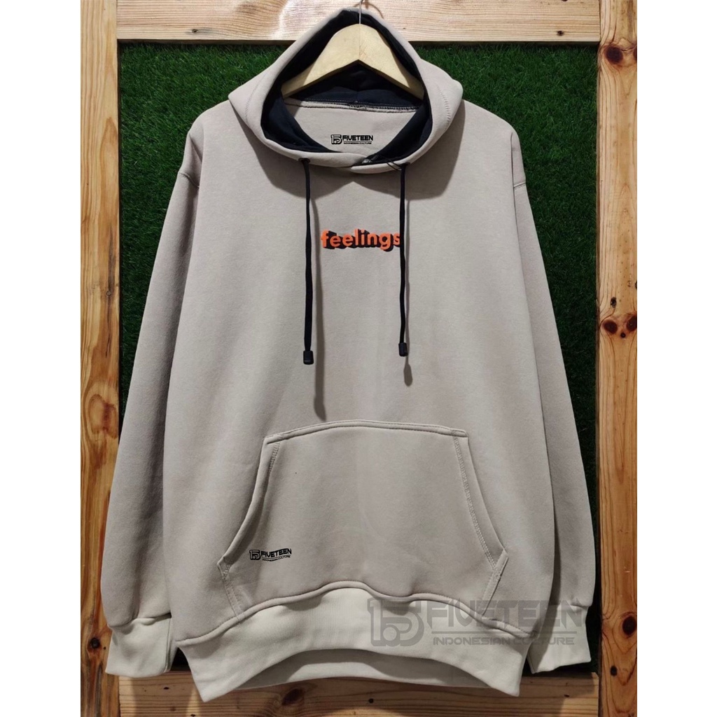 hoodie premium original warna crem kardus feelings fifteen15 sweater hoodie distro original 15fifteen jaket pria dan wanita terbaru zipper cowok original hudie pria jumbo murah suwiter oblong cowok distro zipper hoodie pria motip hoodie bahan tebal