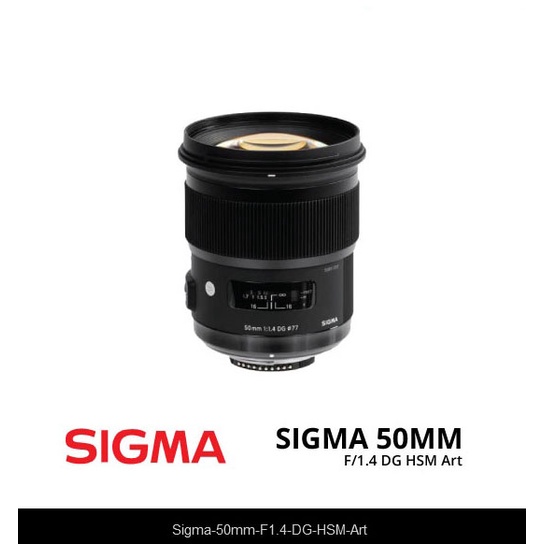 Lensa Sigma 50mm F1.4 DG HSM Art For Canon 5D 6D 60D 70D 80D 800D 700D