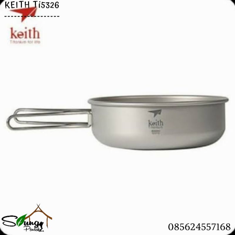 Alat Masak Camping / Cooking Set Titanium Keith Ti5326 Ultralight Original