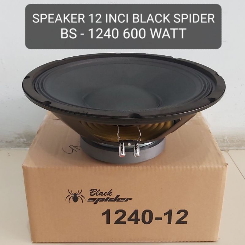 (BISA COD) Speaker 12 Inci Black Spider 1240 600 Watt Blackspider