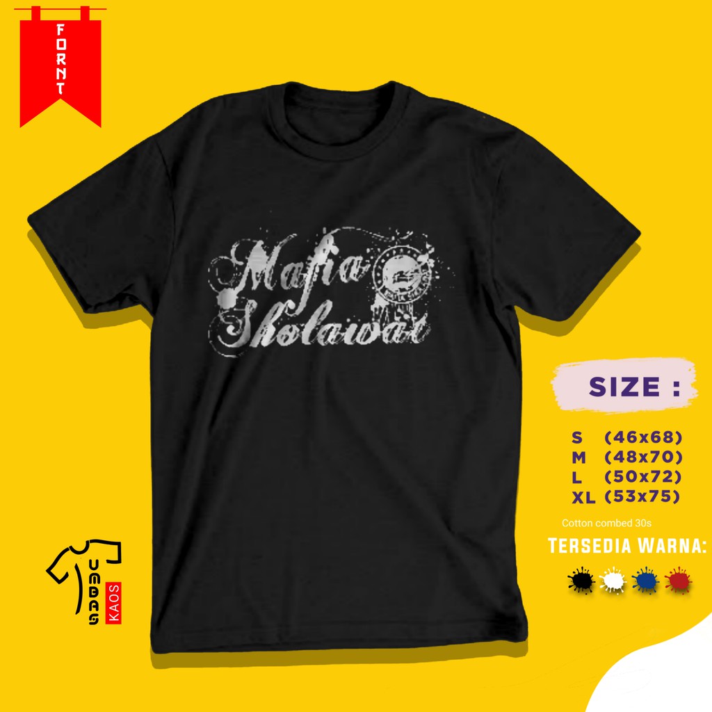 KAOS SANTRI MAFIA SHOLAWAT KATA KATA RAJAH ARAB KAOS PRIA PAKAIAN PRIA DISTRO KAOS DAKWAH