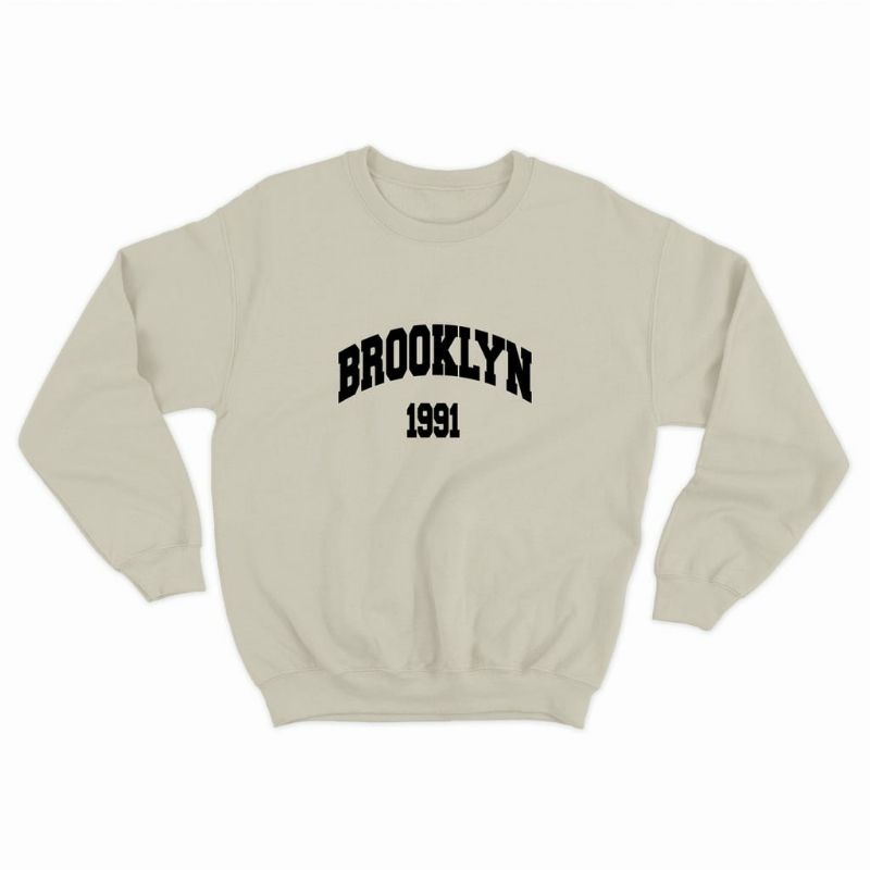 Sweater crewneck pria wanita (Brooklyn 1991)