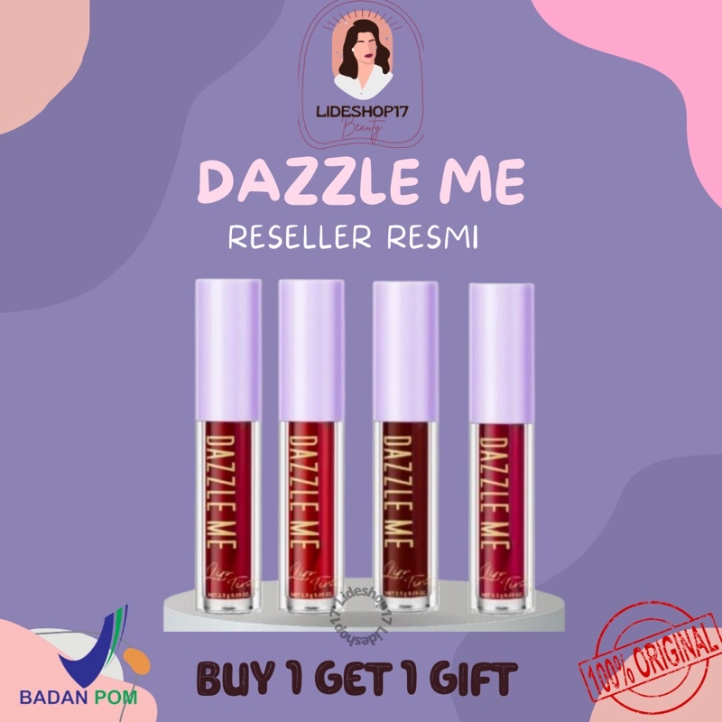 [SIAP KIRIM] DAZZLE ME Ink-Licious Lip Tint BPOM | Mattedorable Long Lasting Liptint Hyper Moisturizing Lip Stain