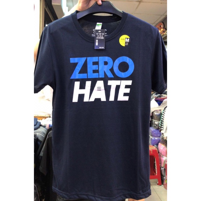 KAOS GROSIR TERMURAH ZERO HATE SIZE M (Minimal order 6pcs)