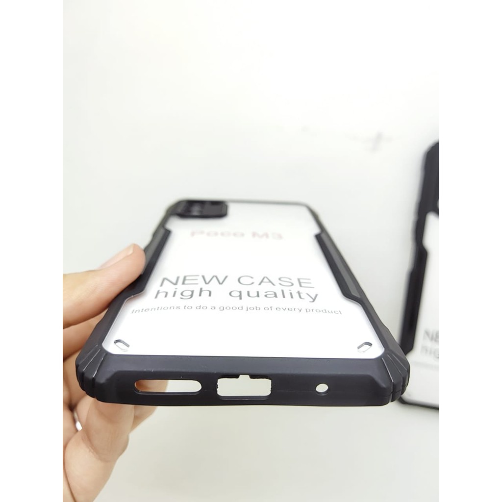 Anti Shocking Xiaomi Poco M5/F4 5G / F4 GT / M3 / Redmi K40S / Redmi K50 Gaming Hardcase Fusion List Hitam Acrylic Case
