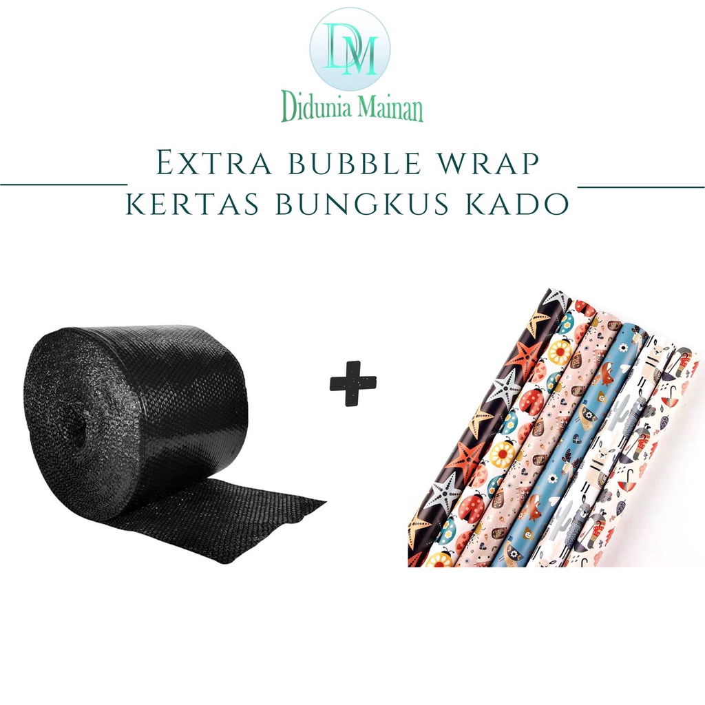 Packing Extra Bubble Wrap Hitam Dan Extra Kertas Kado