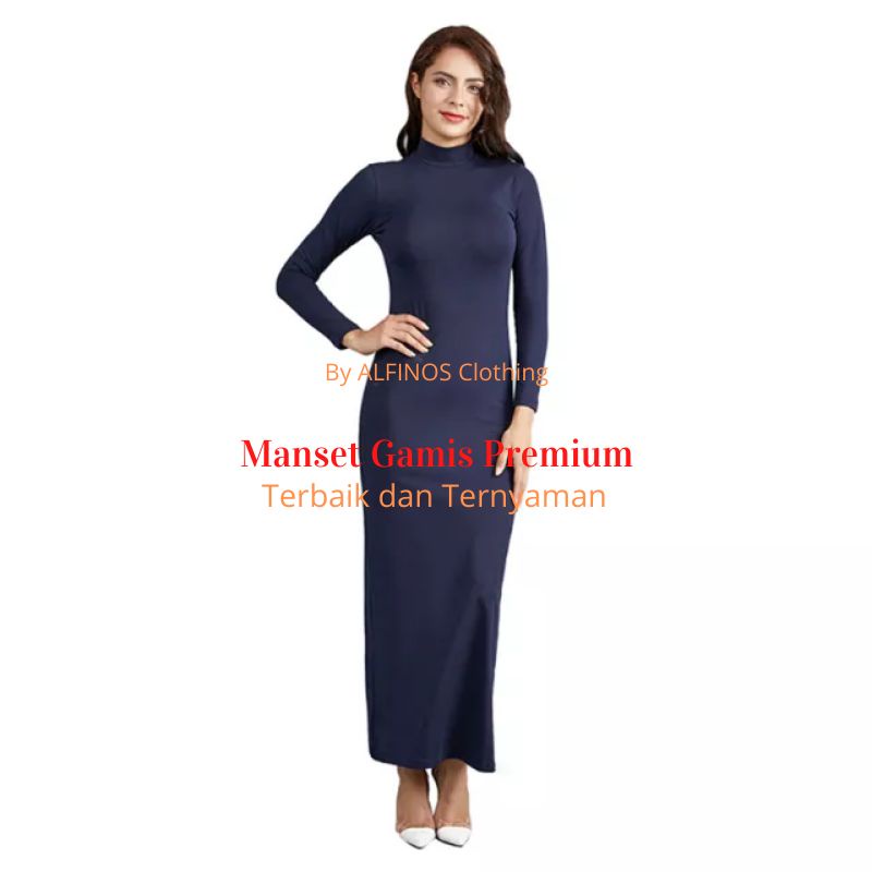 Manset Gamis Panjang | Inner Dress | Iner Dress | Long Inner Dress | Inner Dres | Iner Dres | Dress Span