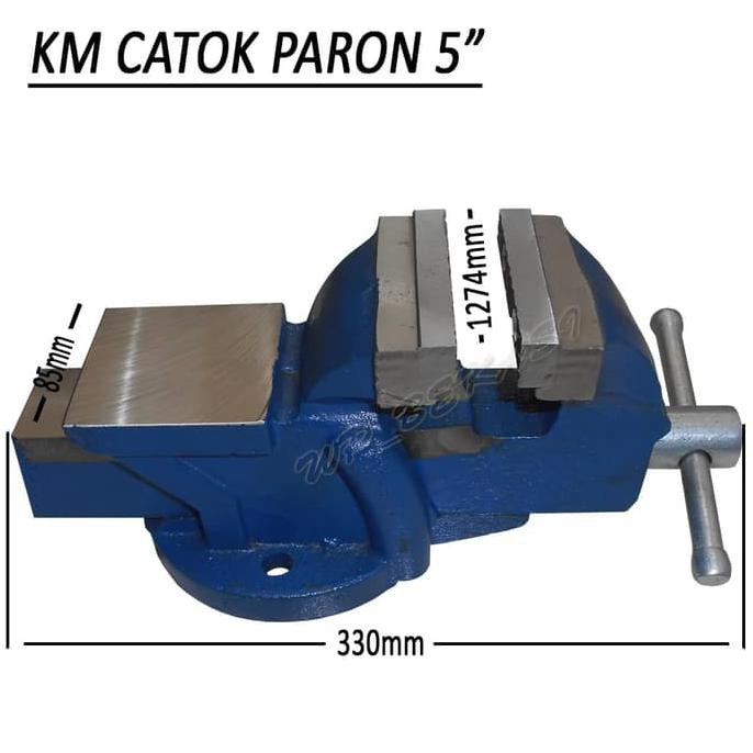 Ragum Catok Paron Tanggem Catok Meja 5" Alat Jepit Serbaguna