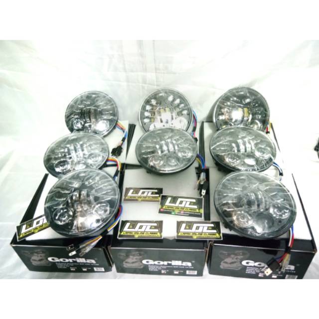 Lampu daymaker 16 led 5.7 inchi import merk terbaru gorilla