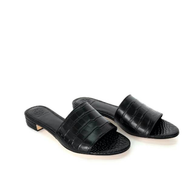 Tory Burch Croco Slide Sandal original authentic sepatu