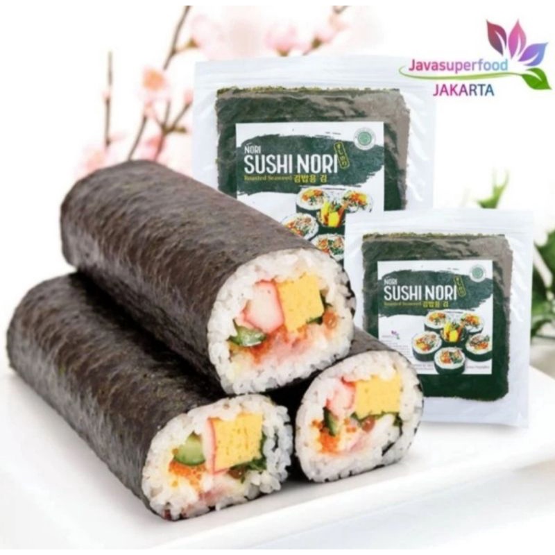 sushi nori seaweed Java superfood roasted seaweed / rumput laut panggang halal 5 / 10 / 20 / 50
