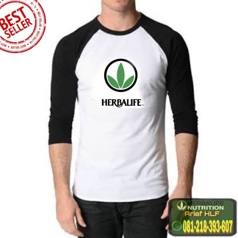 GRATIS TAMBAH NAMA CLUB RAGLAN HERBALIFE KAOS HERBALIFE WANITA PRIA