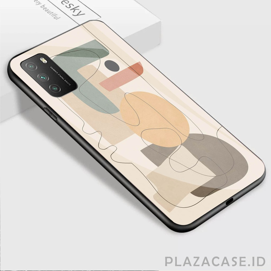 [K30] Soft Case Glass Kaca Aesthetic for Redmi POCO M3 NOTE 9 NOTE 9 PRO 9T 9C 9A NOTE 10 NOTE 8 7A