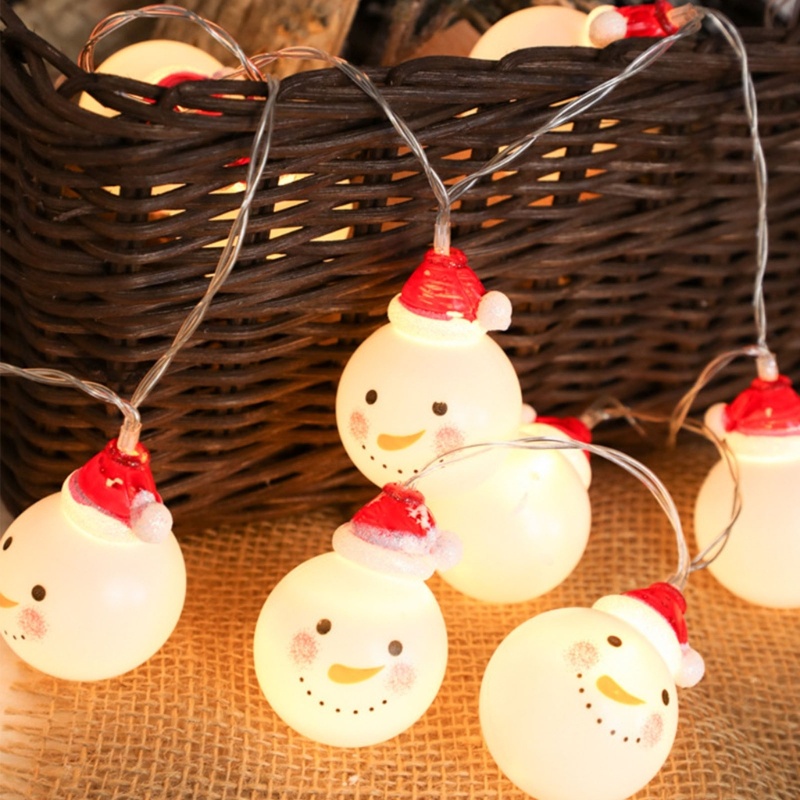 Zzz Lampu Tumblr LED Bentuk Snowman Untuk Dekorasi Natal