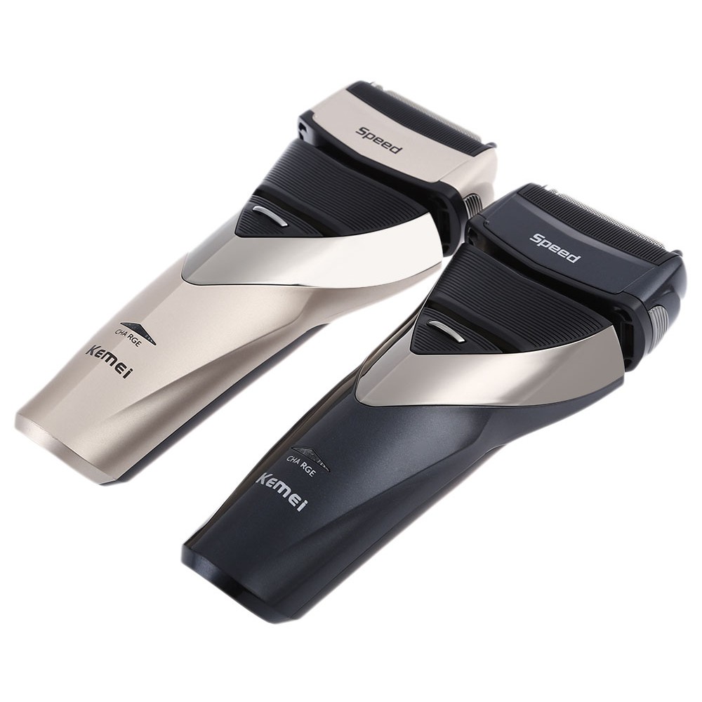 Kemei KM-8102 3D Reciprocating Triple Blade Shaver Waterproof Rechargeable Razor Trimmer for Men