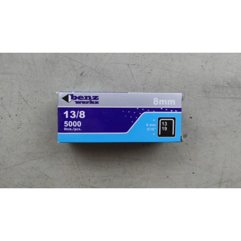 

Isi Refill Staples stapler 8 mm 13/8 benz 5000pcs murah