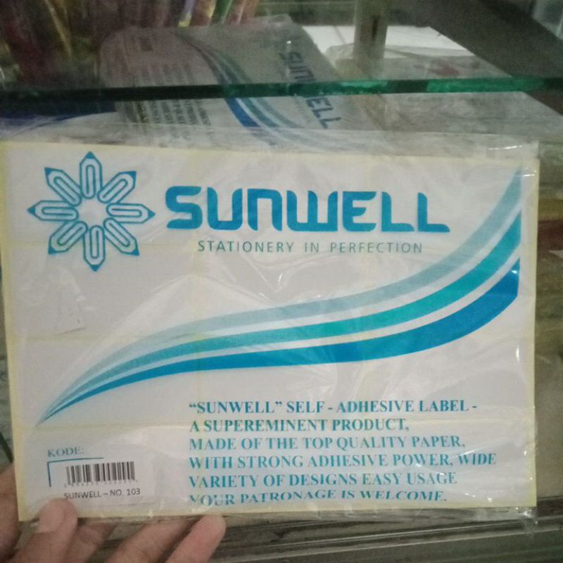 

Label Stiker Nama Undangan Polos / Label Kertas No. 103 Sunwell