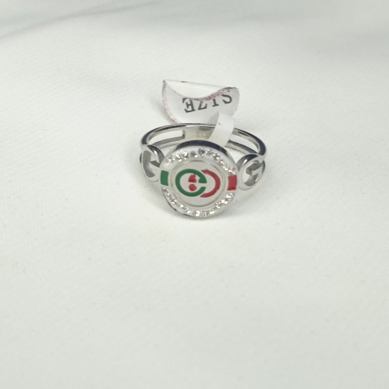 Cincin Gucci Berlian imitasi Titanium Cincin Korea