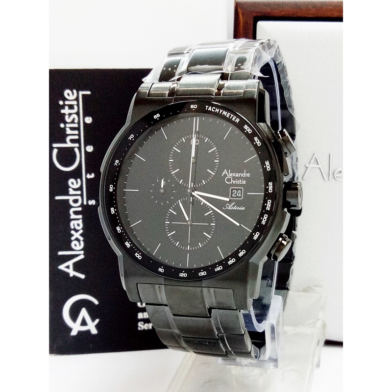 Jam Tangan Pria Alexandre Christie AC 6470 MC FBL Stainless Steel