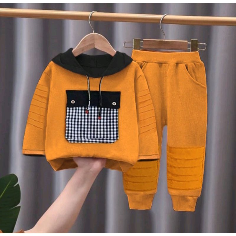 PROMO-SETELAN SWEATER HOODIE ANAK LAKI-LAKI DAN ANAK PEREMPUAN UMUR 1-5 TAHUN PAKAIAN BAJU HOODIE ANAK TERBARU 2022