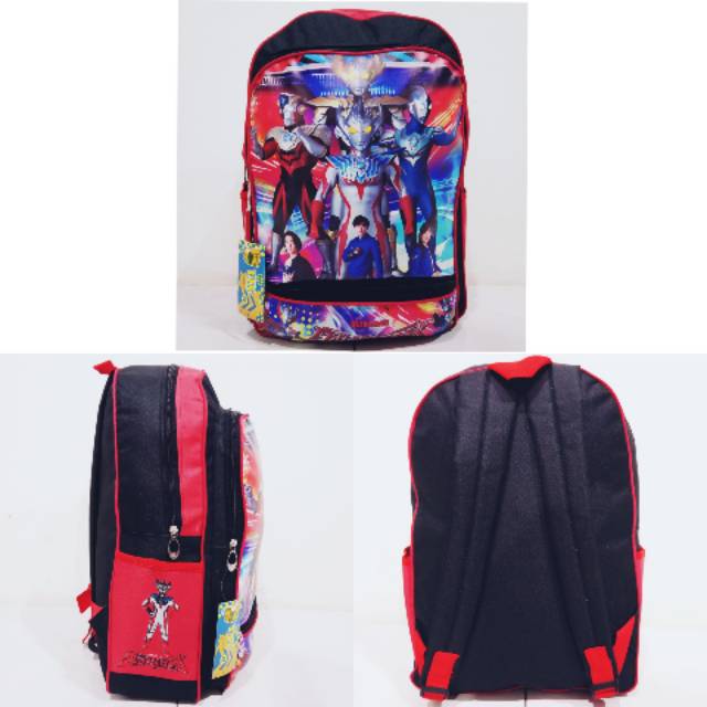 Tas Sekolah Anak Cowok Model Ultramen Saku Depan Murah