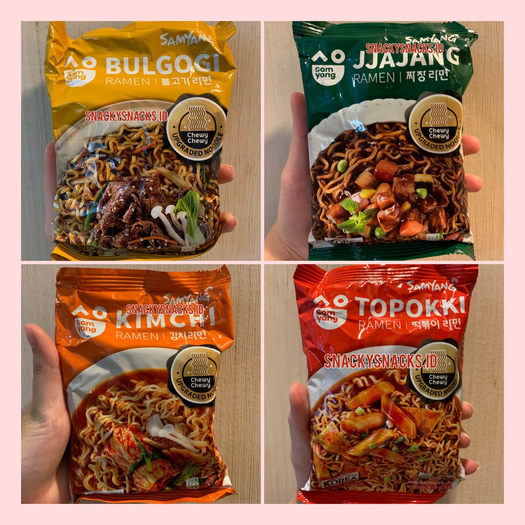 

SAMYANG NEW RAMEN JJAJANG / KIMCHI / TOPOKKI / BULGOGI HALAL
