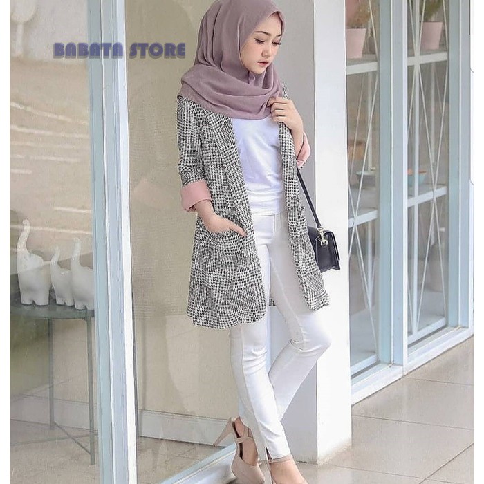 Blazer/blazer muslimah/jas wanita/atasan wanita/jaket wanita/kardigan/Blazer Muslimah Tomini Blazer