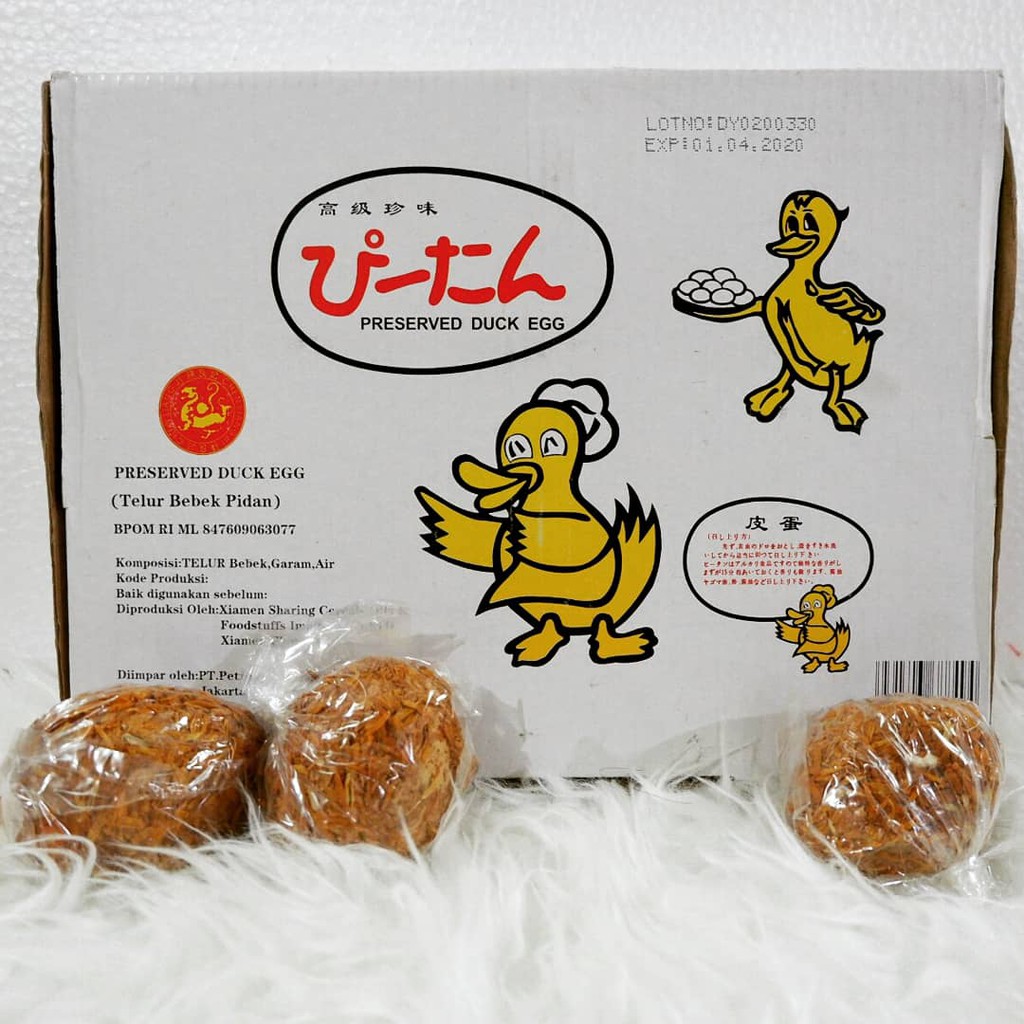 

Telur Bebek Pidan / Preserved Duck Egg / Telur Pitan