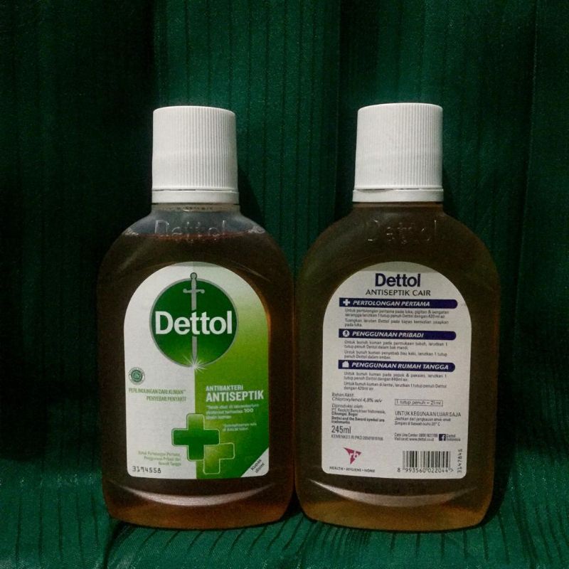 DETTOL ANTISEPTIK LIQUID 95 ml | 245 ml Perlindungan dari kuman