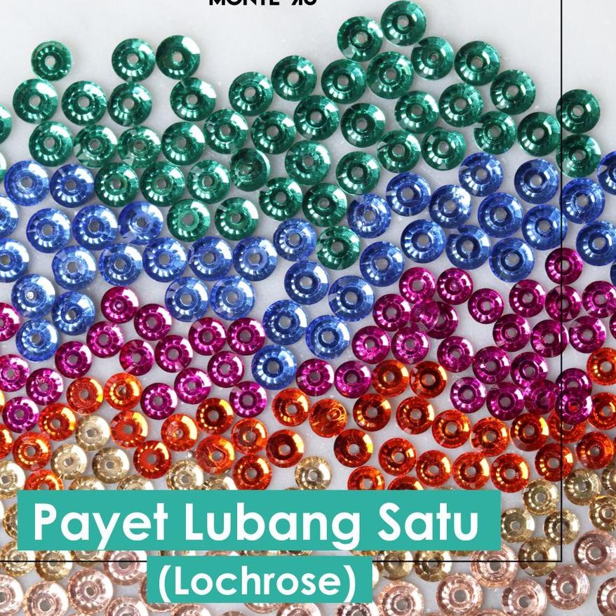 ♣ Monte Manik Mote Beads Borci Payet Lubang Tengah Lochrose 4mm 5mm Besar Kecil Mini Murah bisa bisa