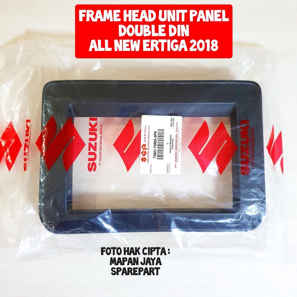 ORI FRAME PANEL LIST - TAPE HEAD UNIT DOUBLE DIN SUZUKI ALL NEW ERTIGA - 2DIN