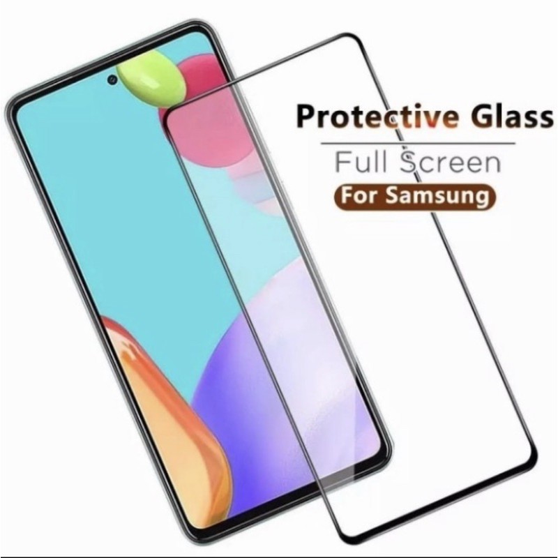 Tempered Glass Full Lem 9D Anti Gores Kaca Samsung Galaxy A52 A72 New 2021 - CA