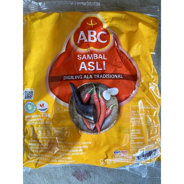 

Sambal ABC SACHET 8 GR / PAK / 22 Sachet