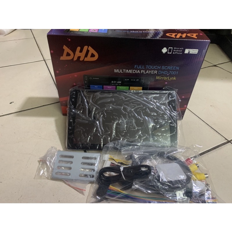 Dhd Android 7001 ukuran 9 Inch tape mobil Headunit android universal