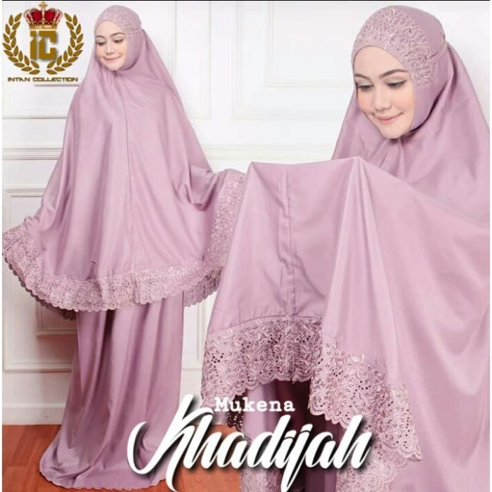 TERLARIS MUKENA KHADIJAH KATUN MIKRO ADEM WARNA LAVENDER, MUKENA TERBARU