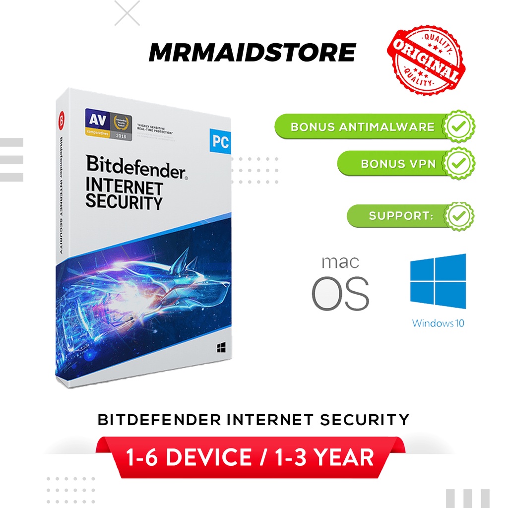 Antivirus Bitdefender Internet Security | Antivirus Original | Latest Version