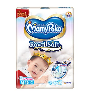 Pampers Mamy Poko Royal Soft Size M Perekat