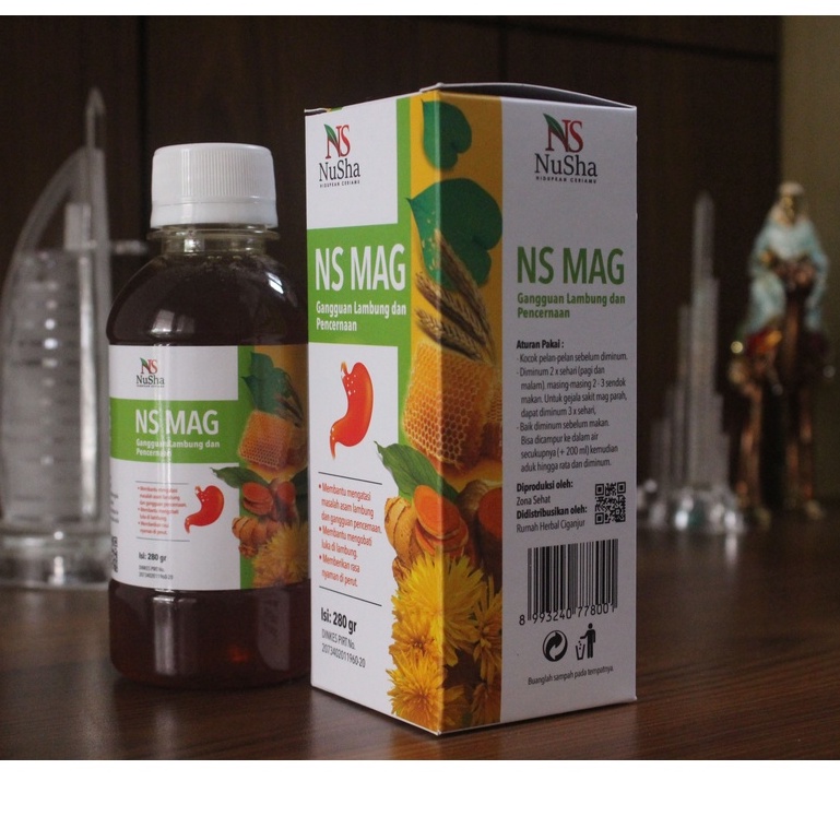 Madu Maag NS MAG (6 in 1) Asli Mengobati Sakit Maag Asam Lambung Gerd Mual Kembung 280 gr