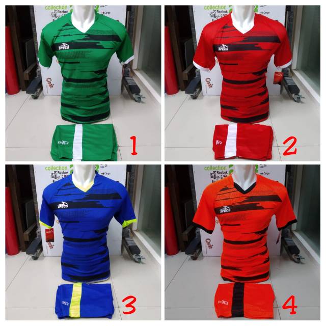 [SPECS 009]setelan bola futsal jersey voli kaos badminton