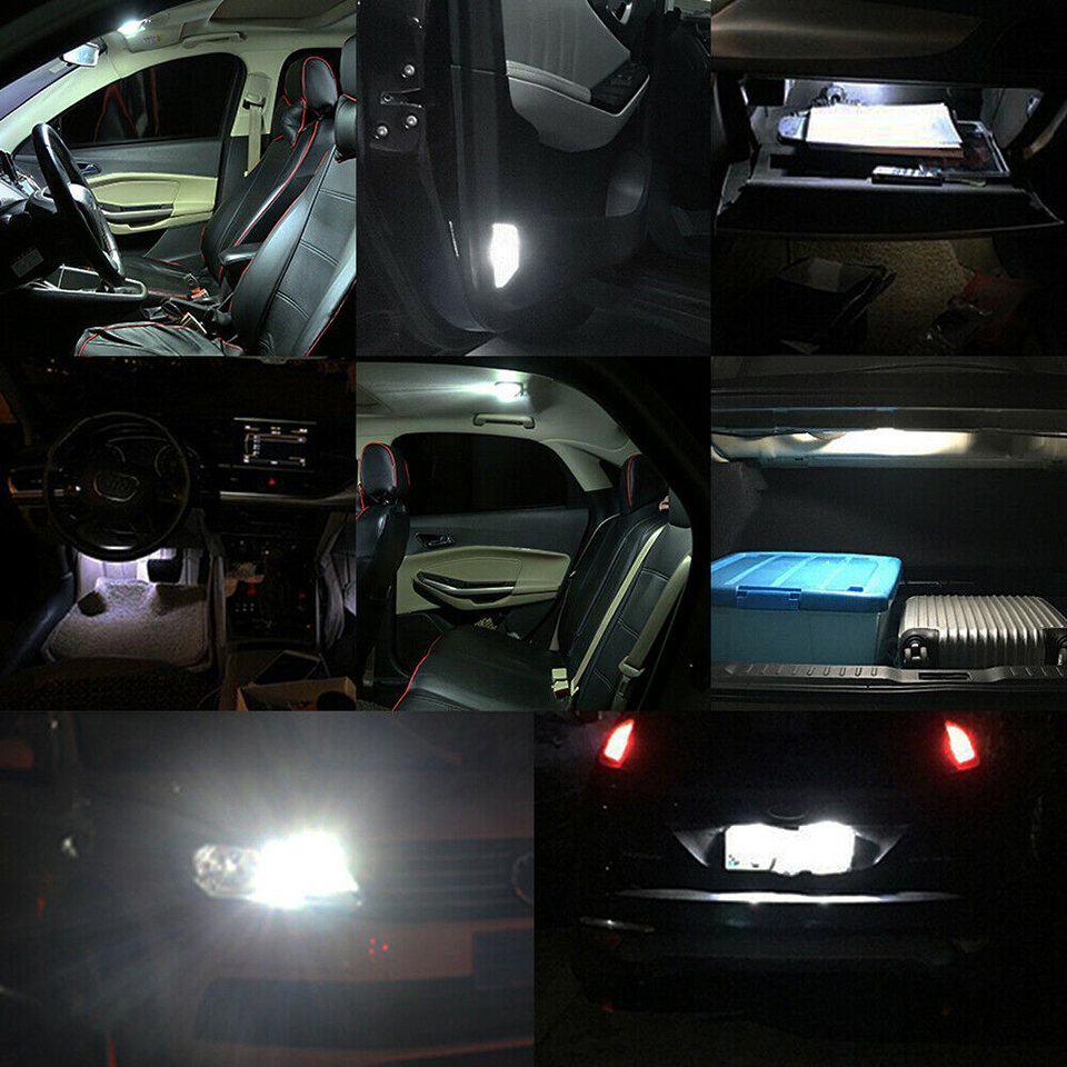 1 buah Lampu Sinyal T10 Bohlam LED 10SMD 3030 Chips LED W5W T10 Lampu Clearance Light Lampu Baca Lampu Interior Putih 12V