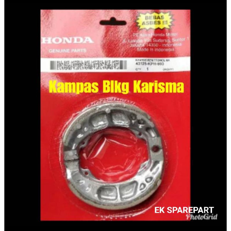 kampas rem belakang karisma KPH